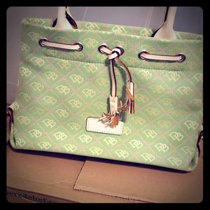 Dooney Like New Mini Tassel Tote Mint